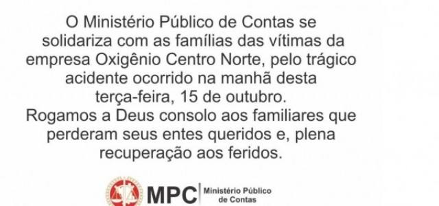 nota de solidariedade